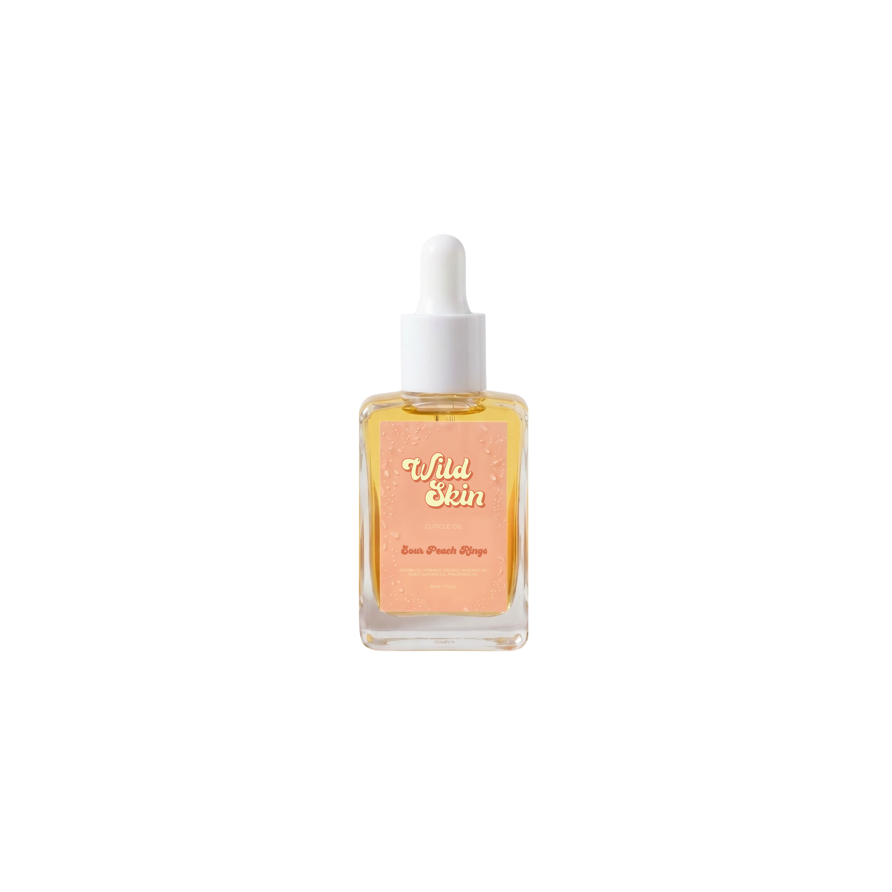 Cuticle Oil Dropper Bottle - Sour Peach Rings